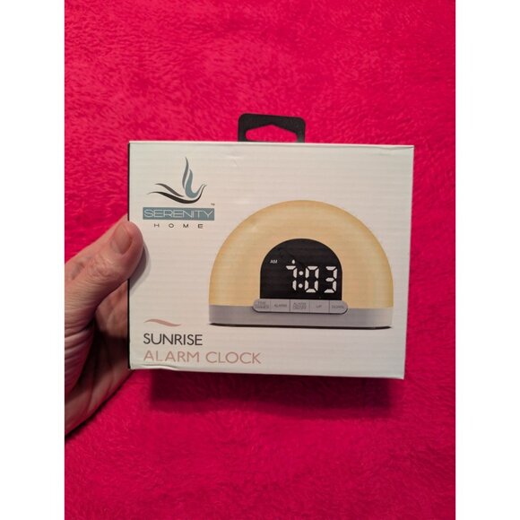 Serenity Home Sunrise Alarm Clock LED Digital Display Adjustable Brightness... - Picture 2 of 5